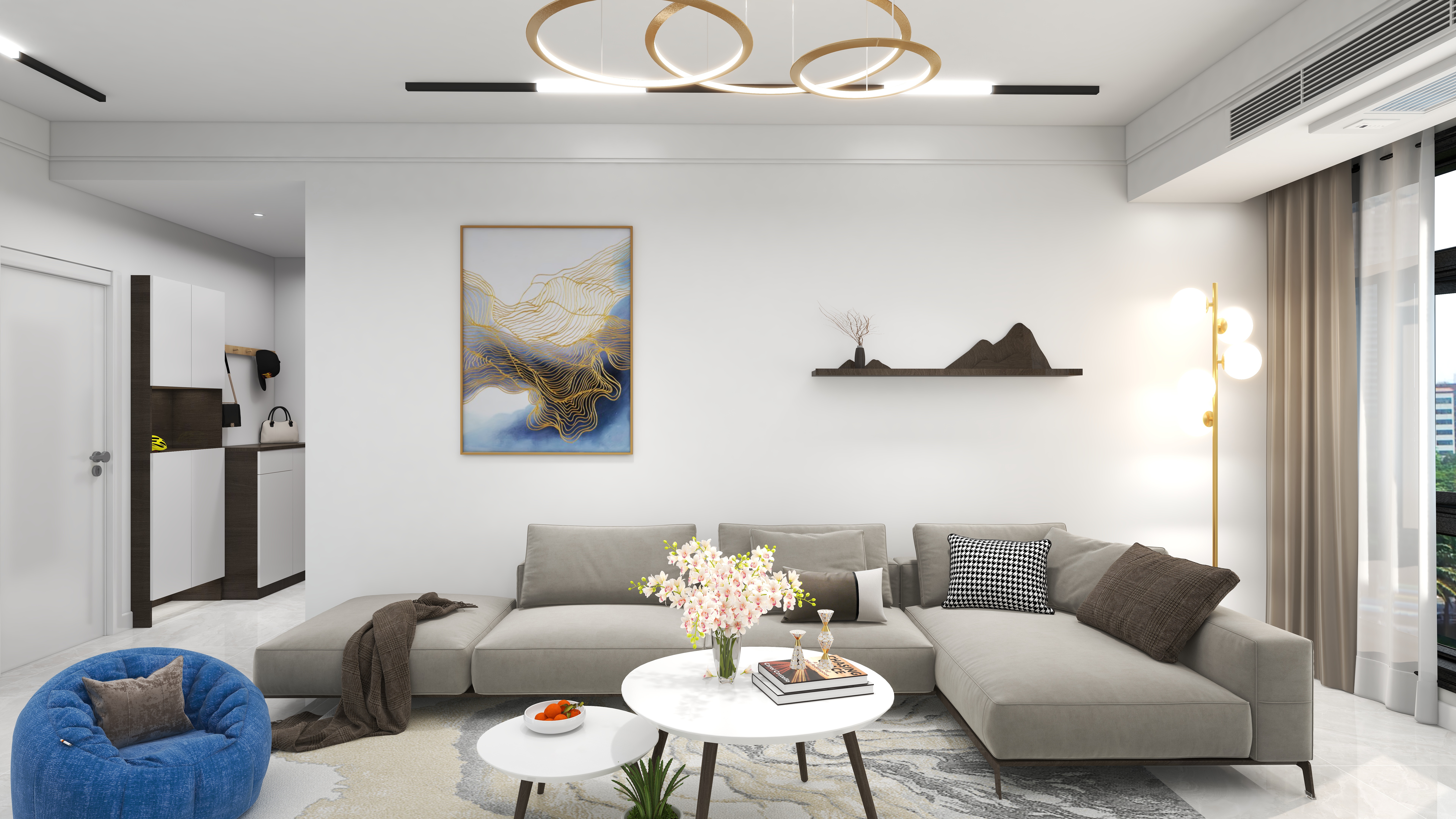 AlecLeo云狼一廖宁-珑悦台144㎡4室2厅1厨2卫极简风-装修设计方案