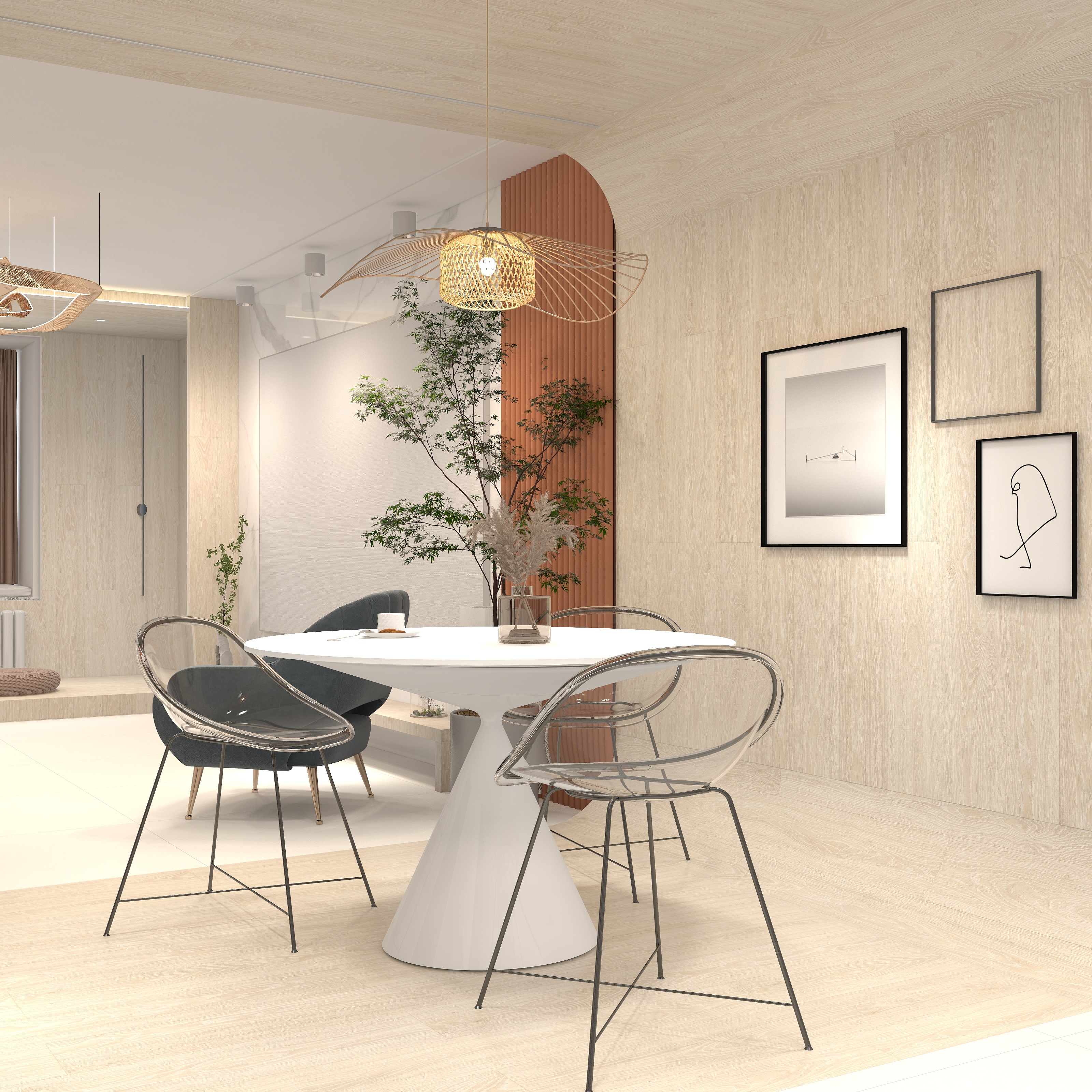 lucky乐-118平东坝家园两居装修效果图