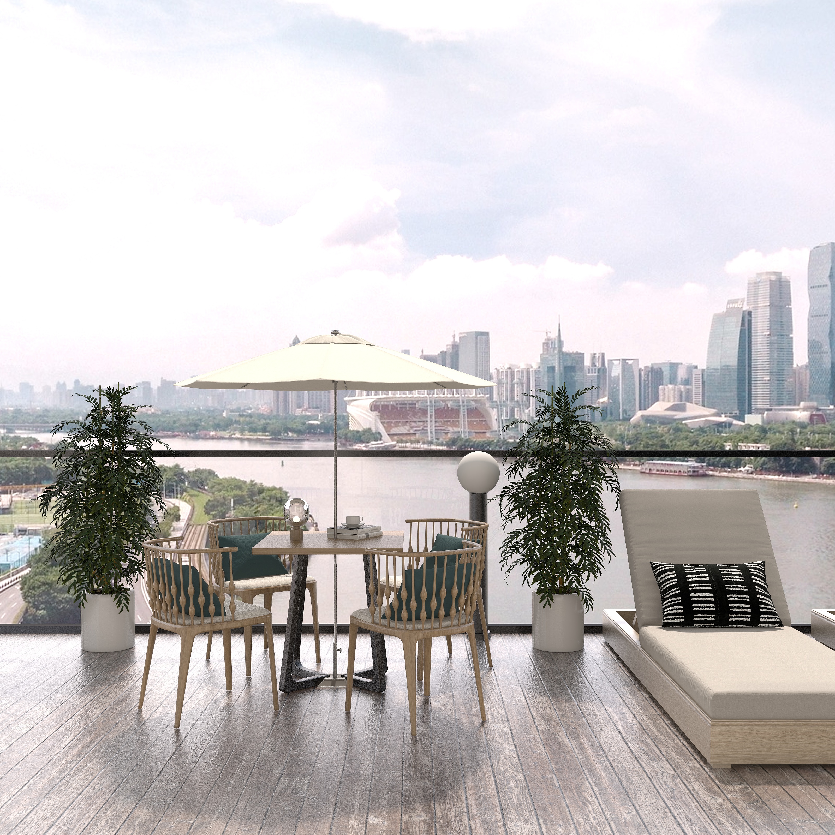 ZI室内设计工作室-室外阳台-装修设计方案