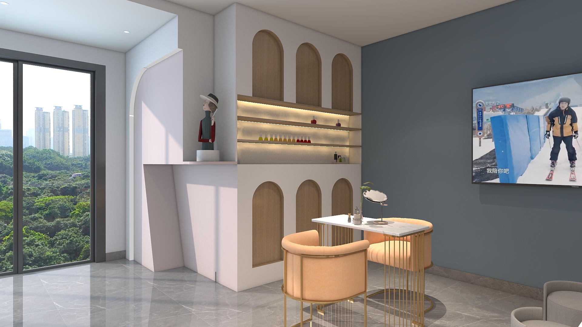 ~欢-美容美甲店装修效果图