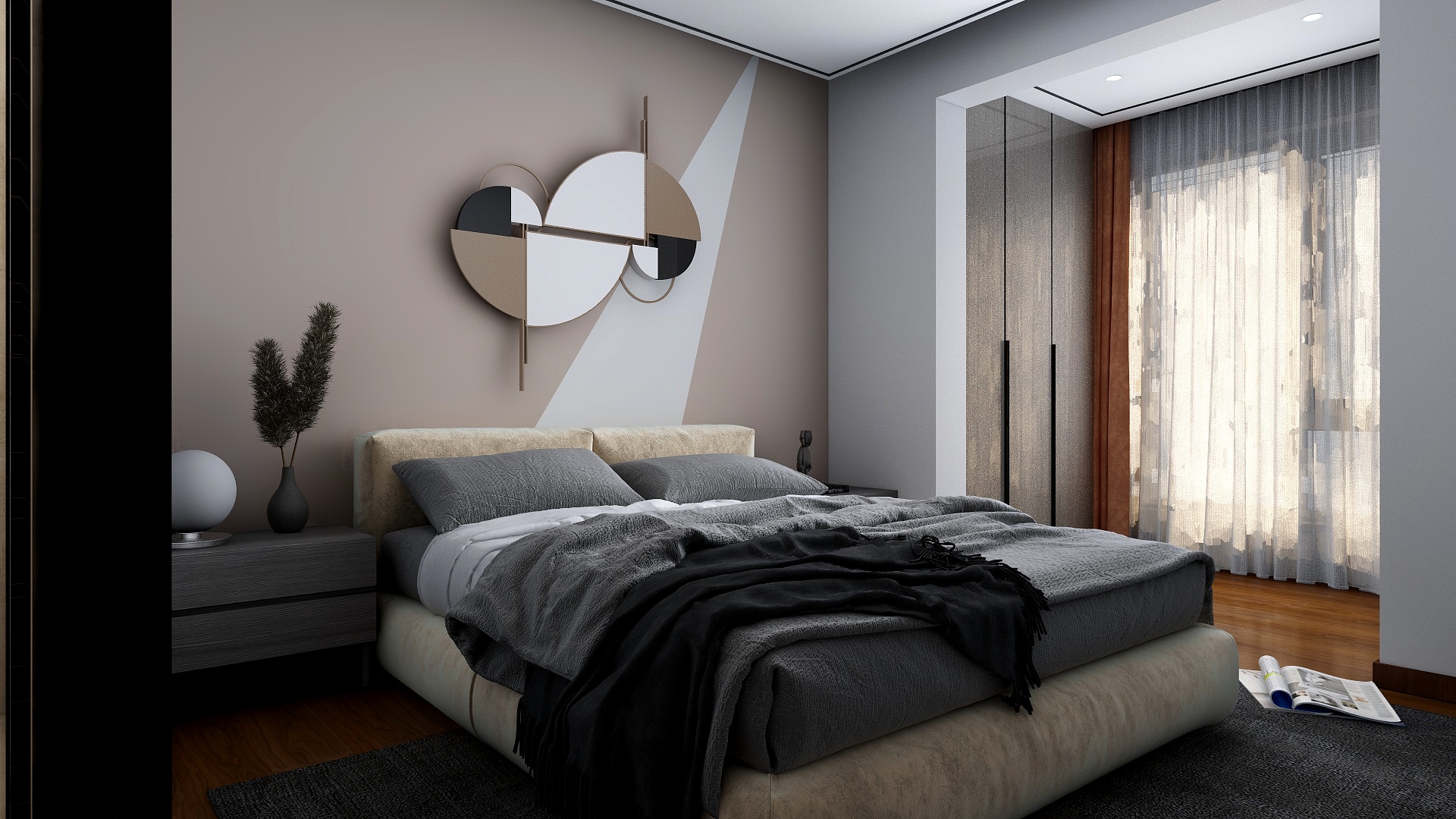 石苔-活发小镇166户型-装修设计方案