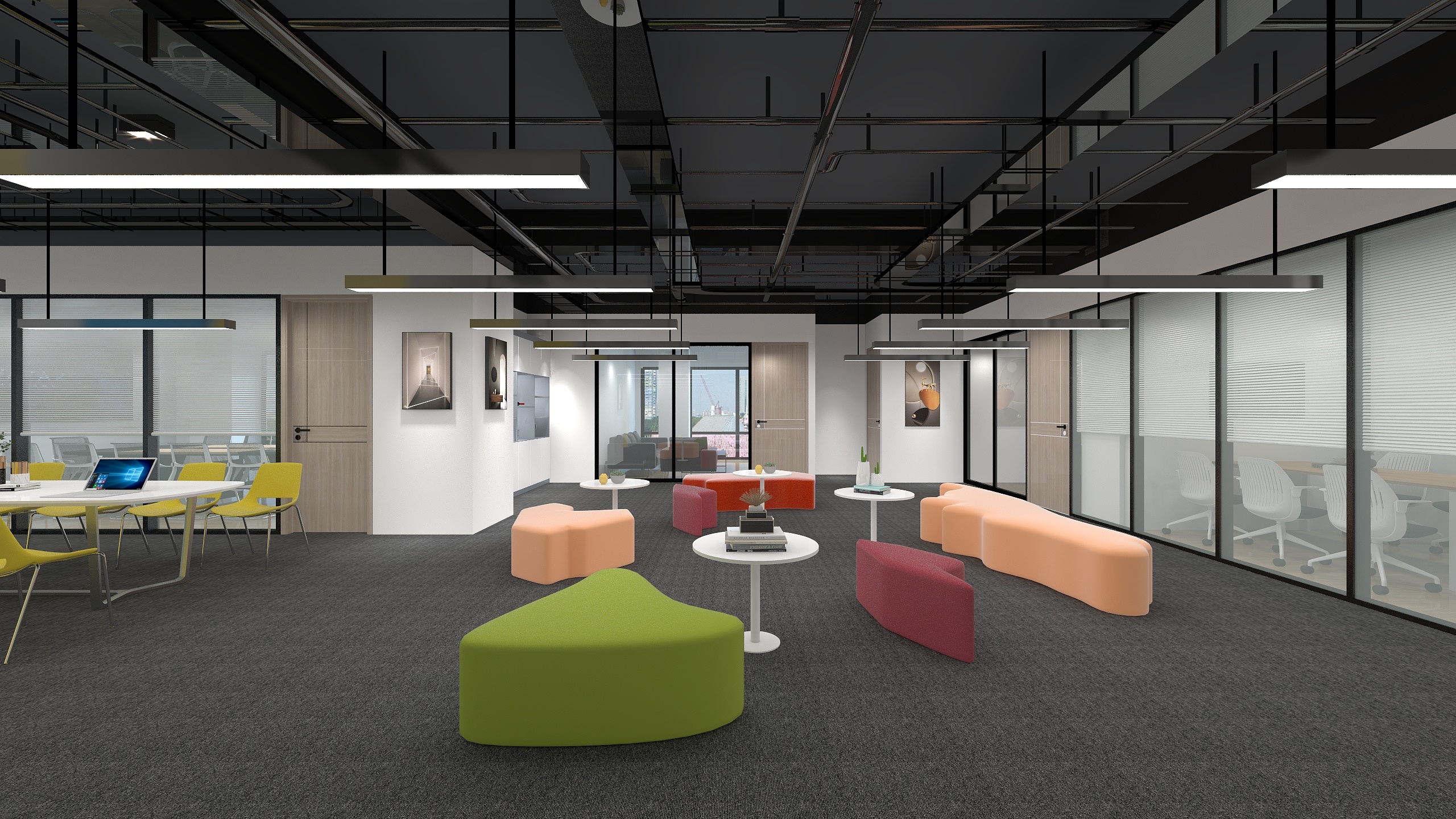 力威家具-龙泽大厦三层-工业风-装修设计方案