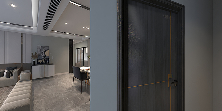 十一设计工作室-现代、极简、黑白灰、无主灯-装修设计方案