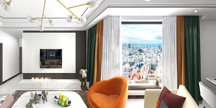 芡实hwVtim-瑞和园89.50㎡B户型3室2厅1卫-装修设计方案