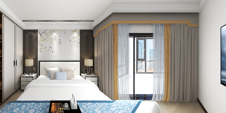 133****0003-2楼卧室.dwg-装修设计方案