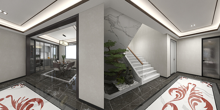 铭筑装饰设计有限公司-新中式｜复式楼-装修设计方案