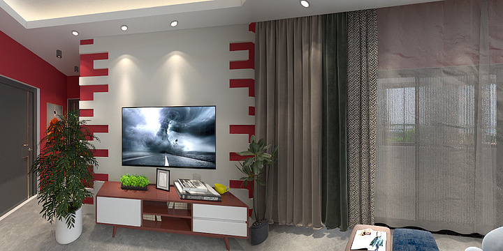 馮达-瑞和园89.50㎡B户型3室2厅1卫-装修设计方案