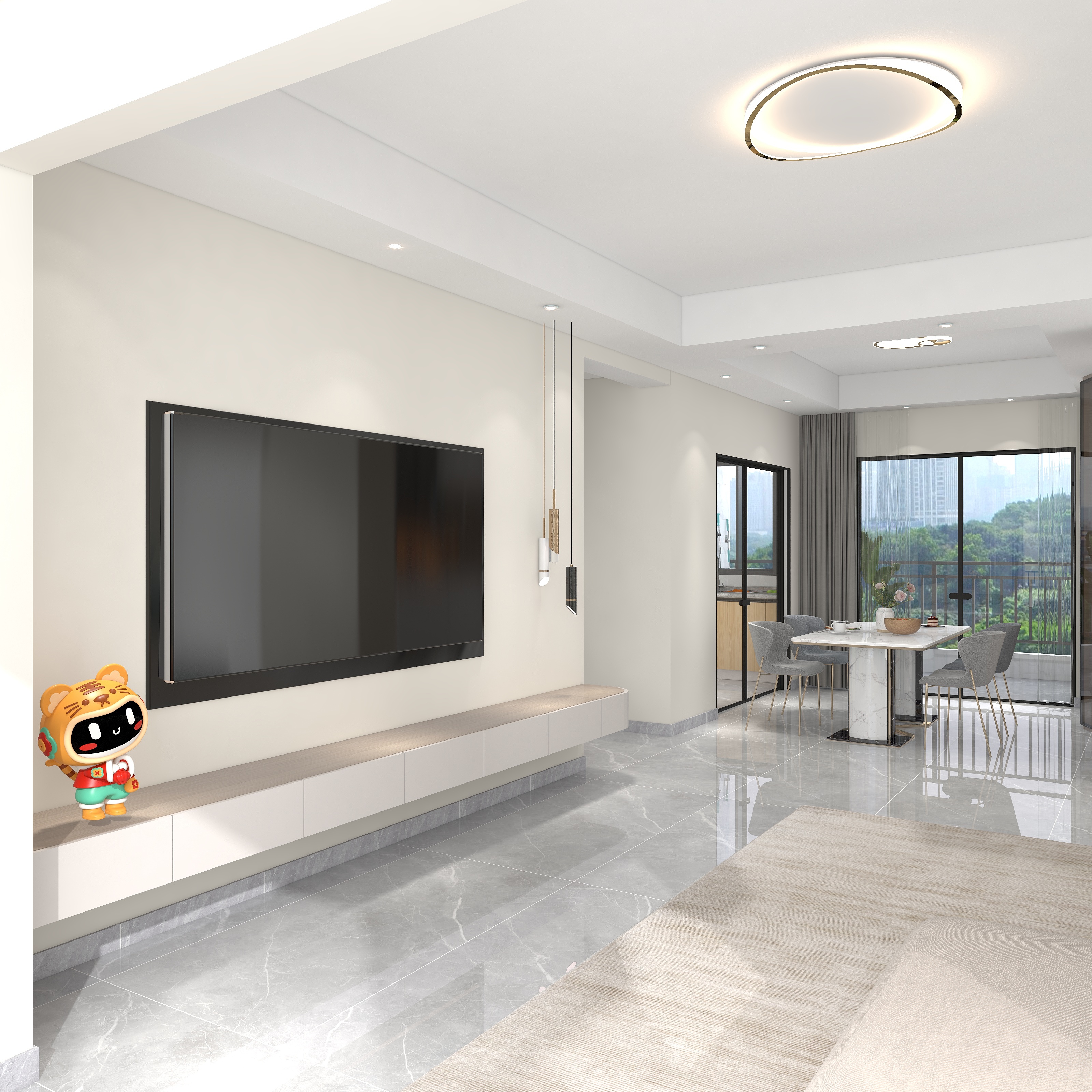 设计师磊少-翰林府1栋2户型样板图2-装修设计方案