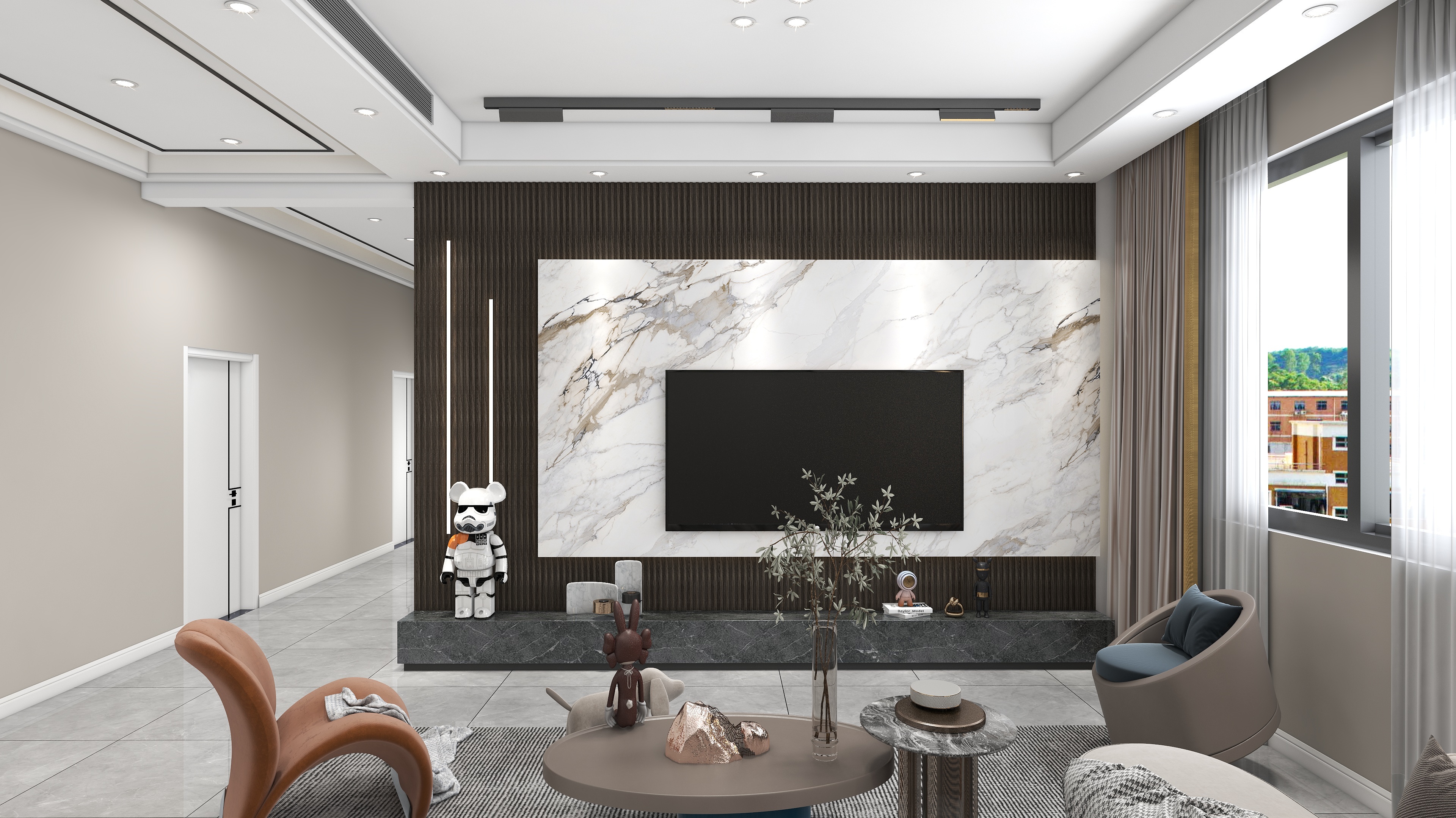 明星全案设计1-石门桥马村-装修设计方案