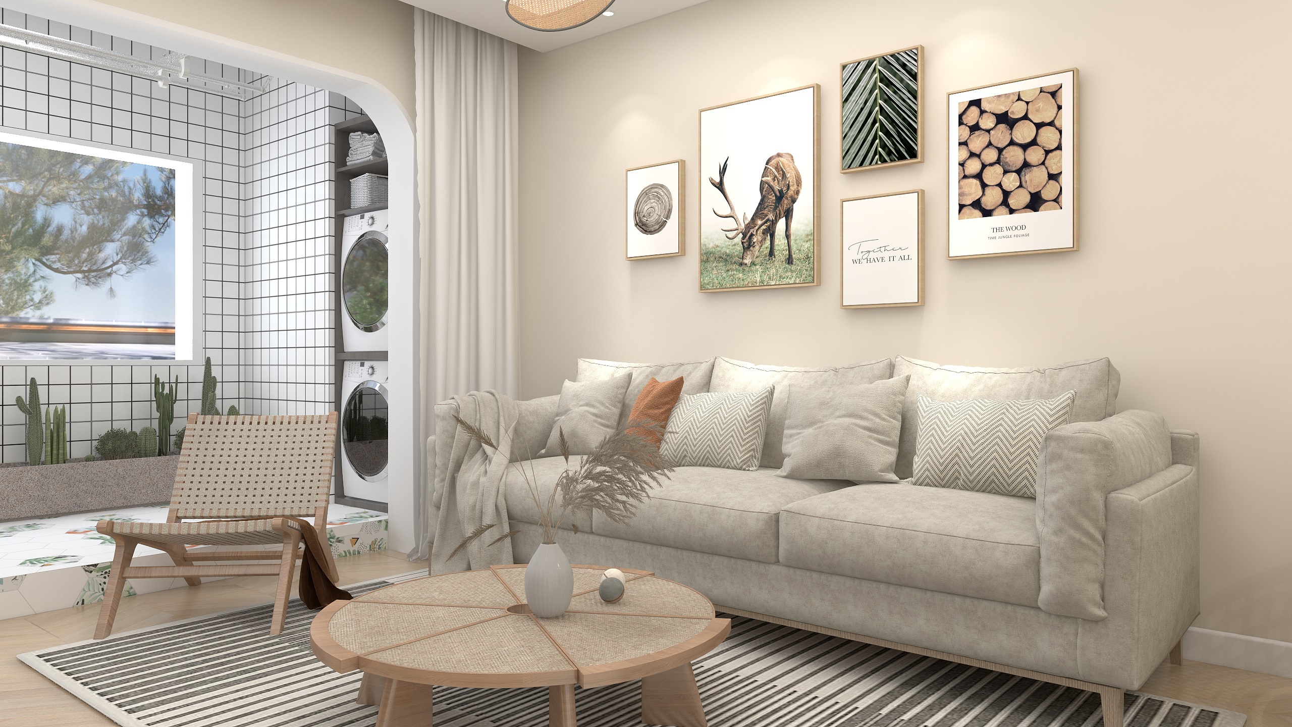 堂木设计装饰公司-蔡-德信海德公园83.00㎡A2’3室2厅1卫1厨-装修设计方案