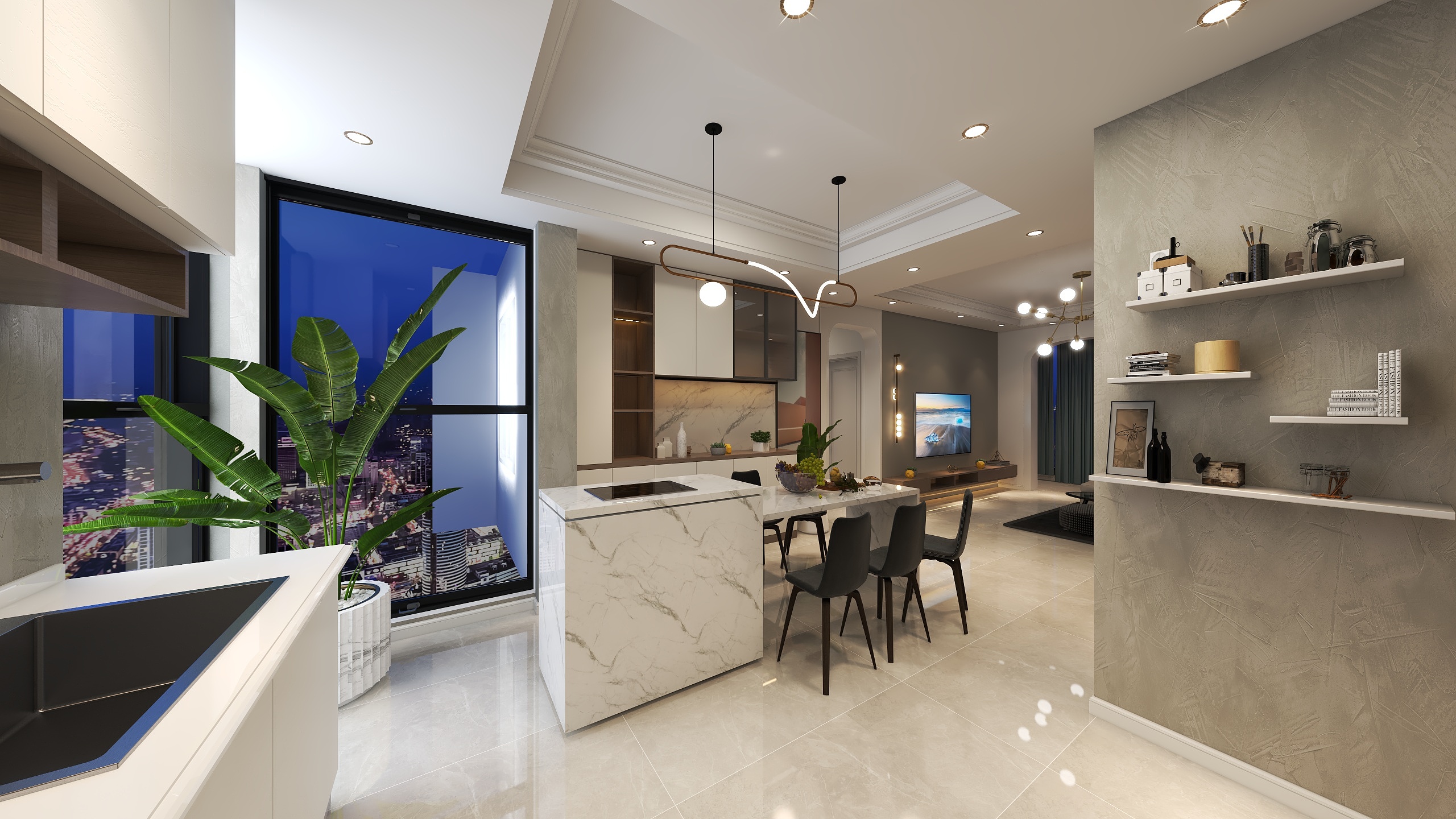 全屋定制效果图丶-安顺金科1栋3-2-装修设计方案