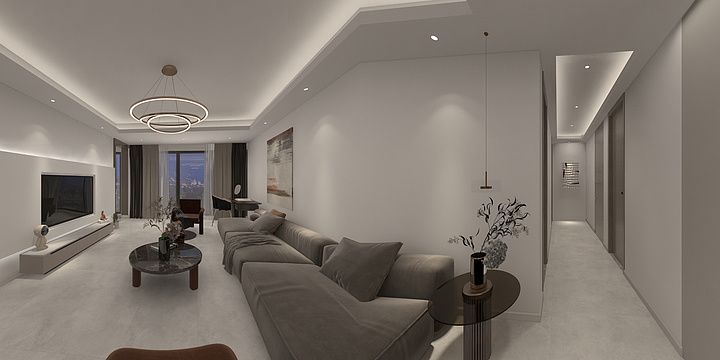 山也设计-新一线装饰-白鹭名邸139方现代轻奢2.0-装修设计方案