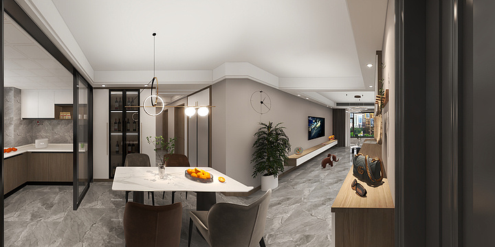 沈冬-三居130平康泰公馆.dwg-装修设计方案