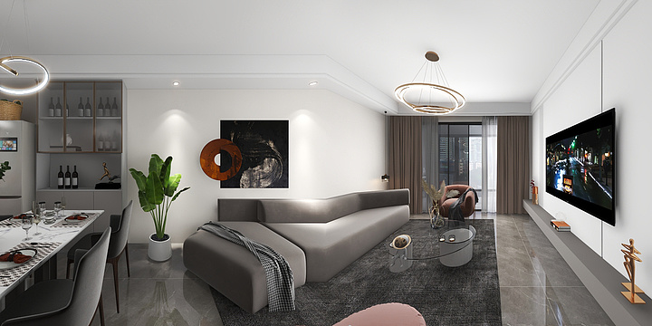 闲鱼设计-溪山公馆5-707-装修设计方案