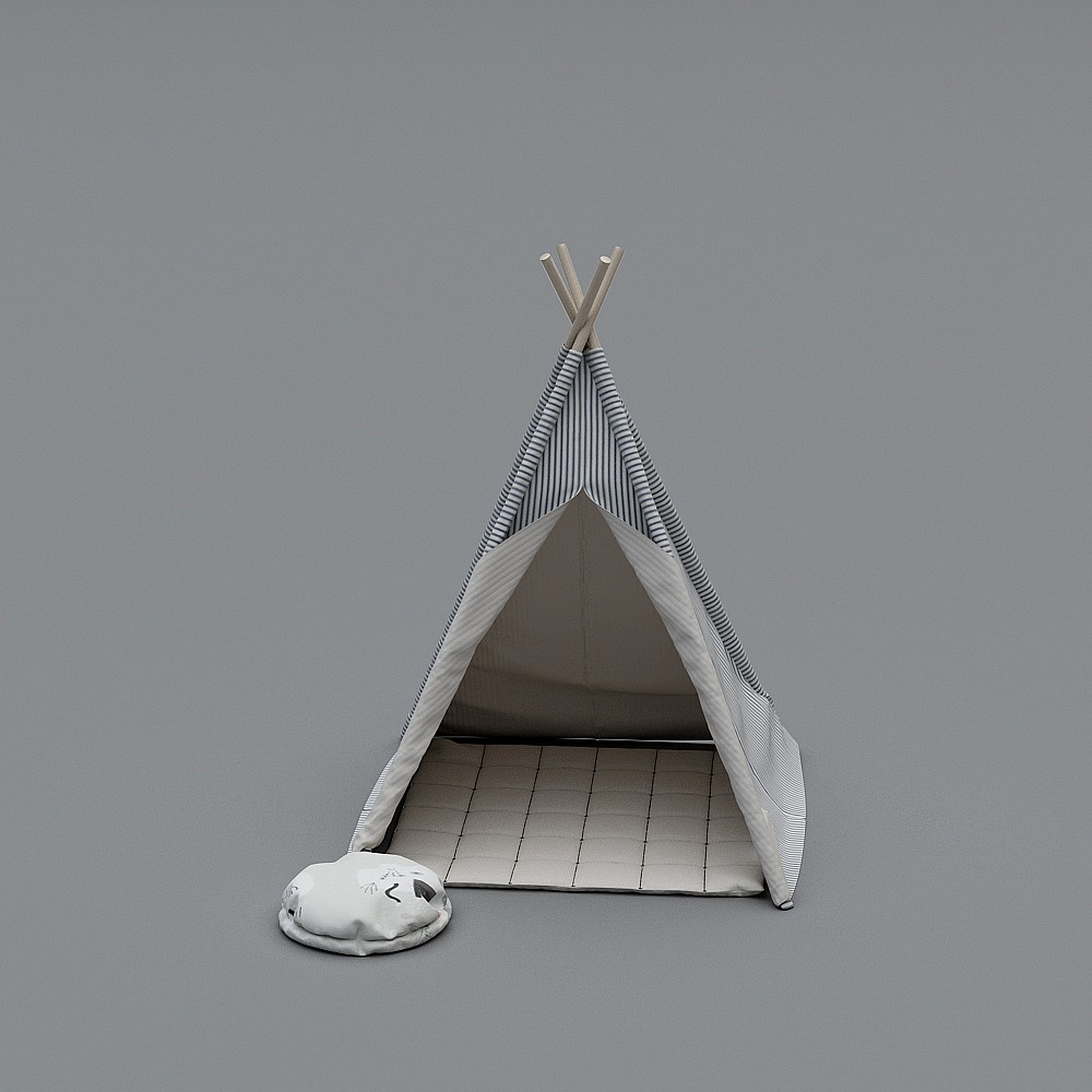 儿童帐篷-153D模型