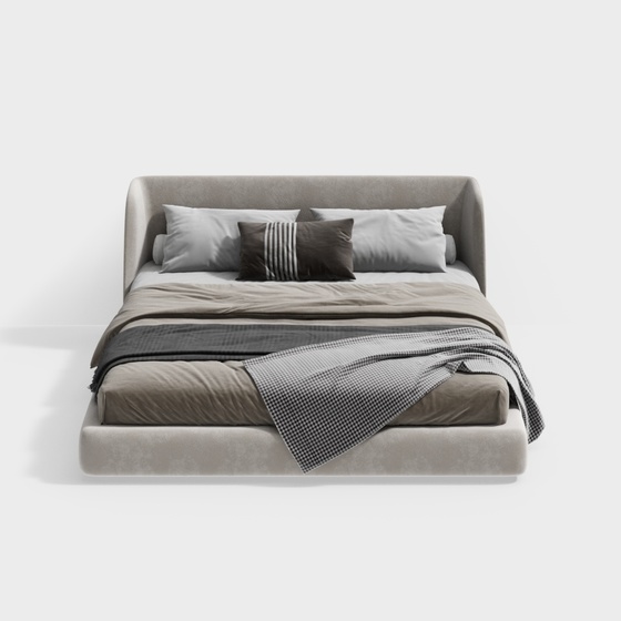 Modern Twin Beds,Twin Beds,gray