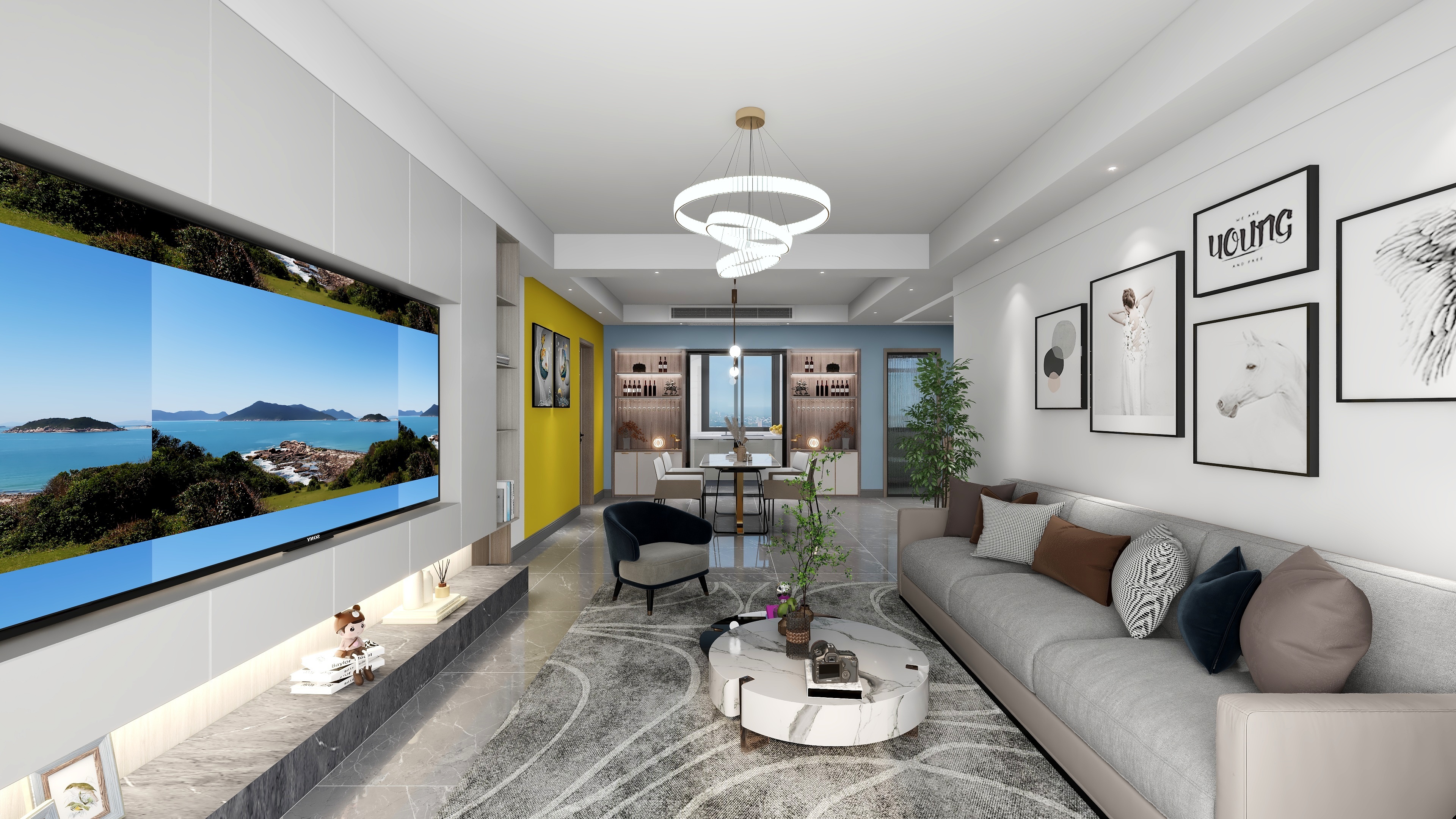 翠钿装饰设计-三室二厅二卫一厨现代风格-装修设计方案