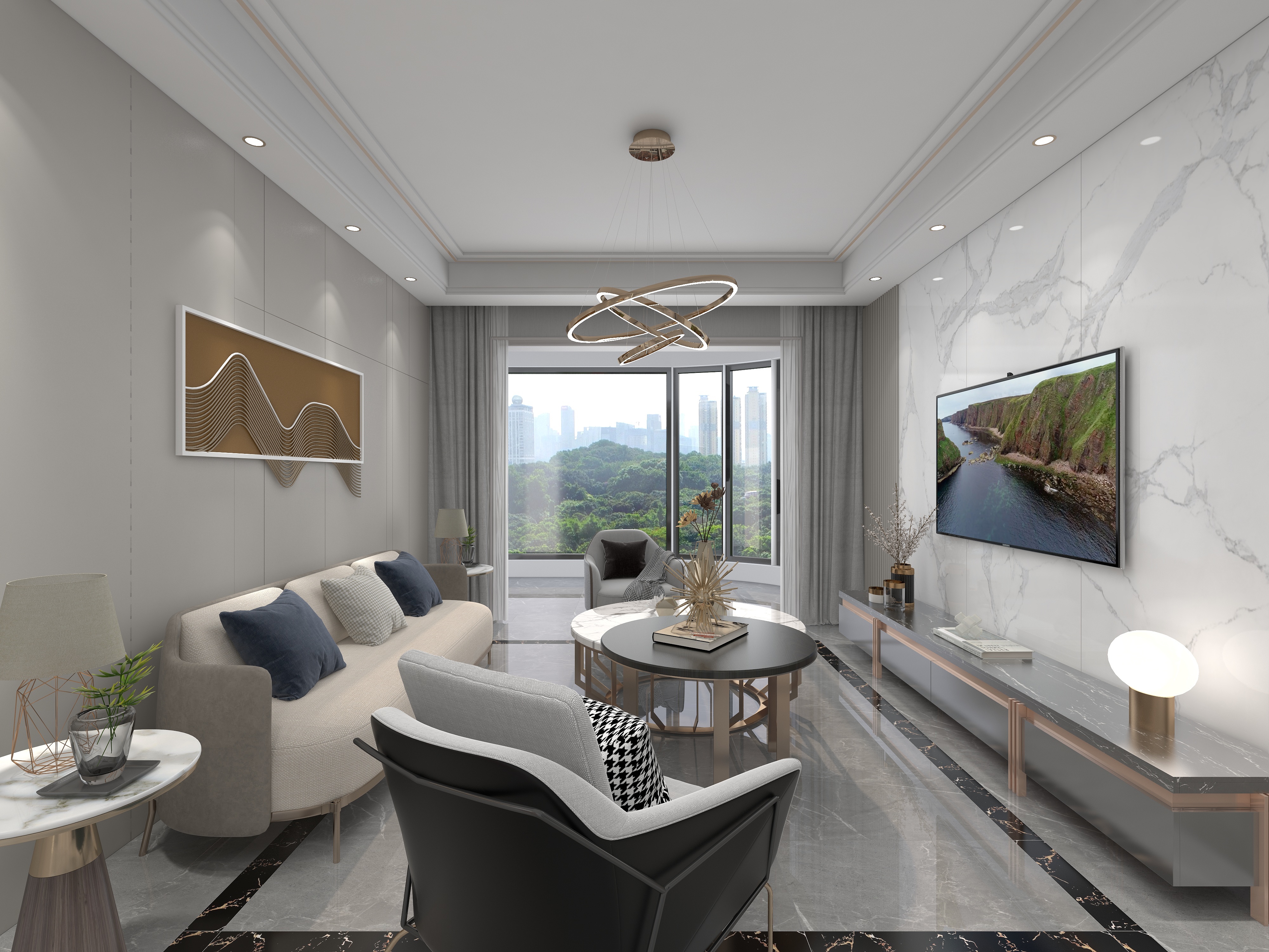 小豆室内设计-保利东湾装修效果图