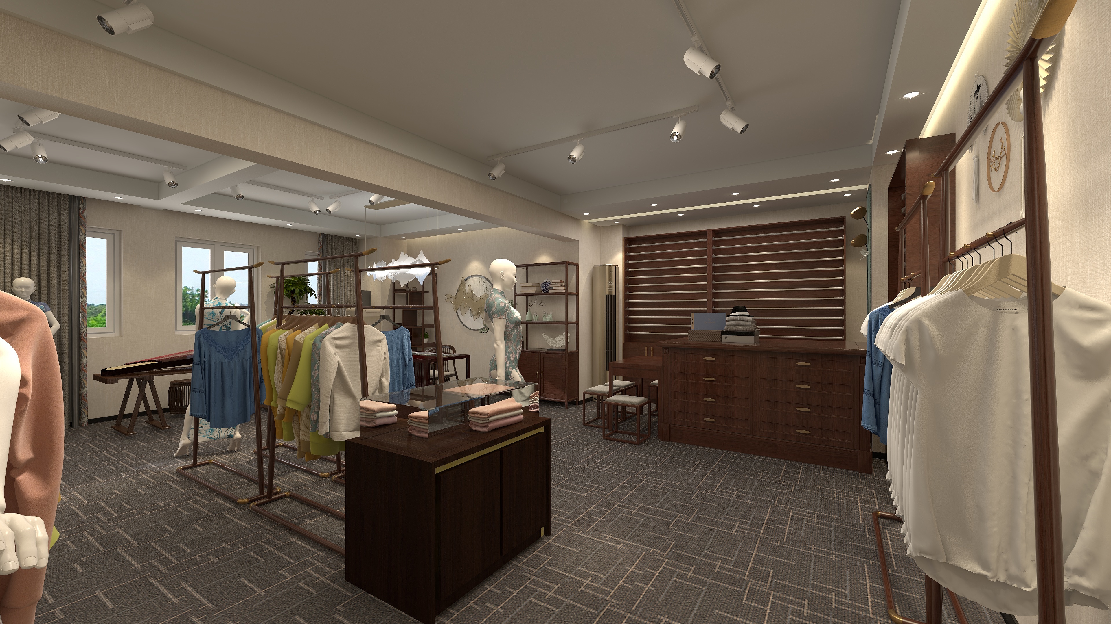 曲靖鼎塑装饰-服装店——私人定制-装修设计方案