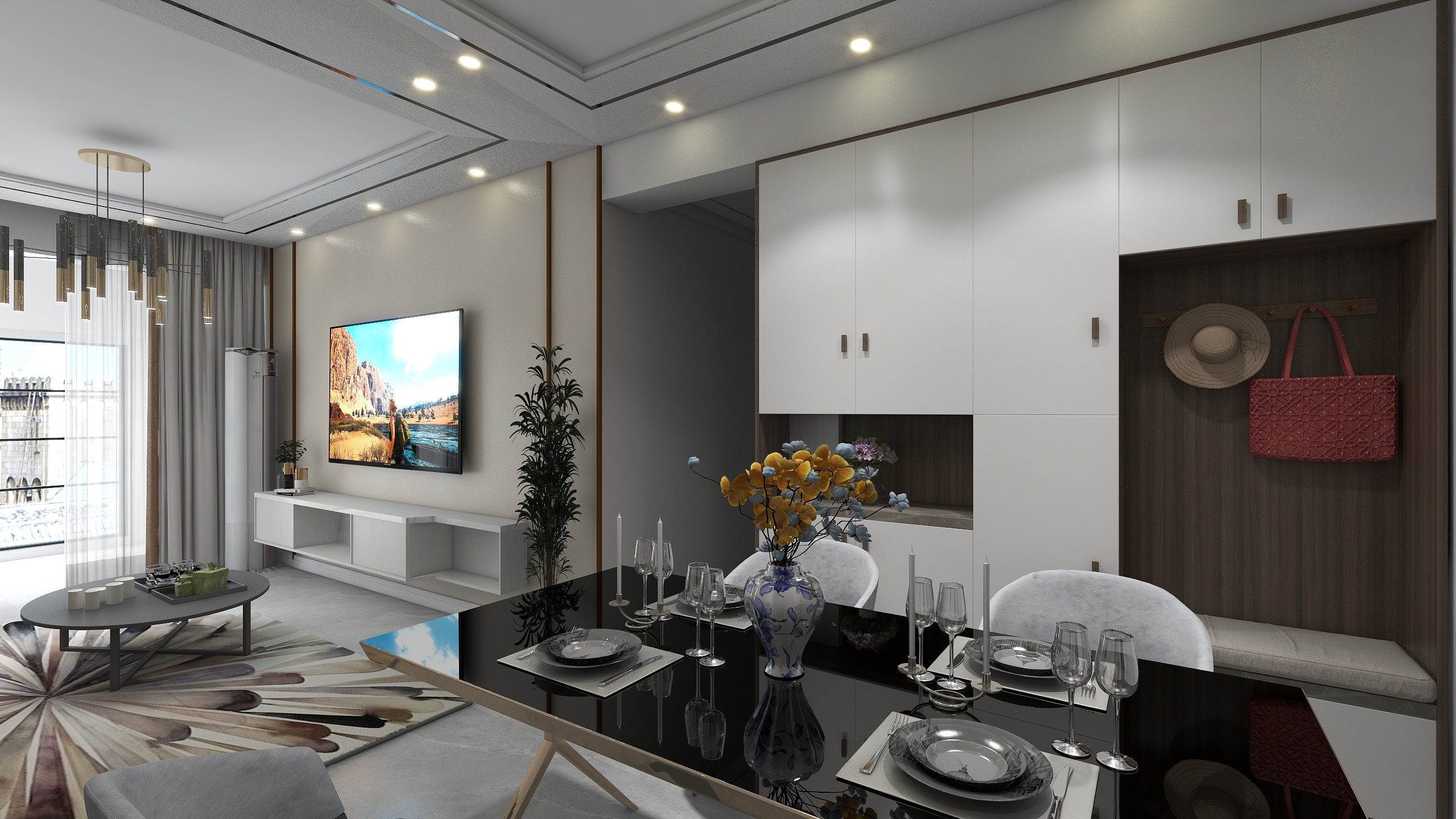 标匠装饰工程有限公司-湖畔花园三室方案-装修设计方案