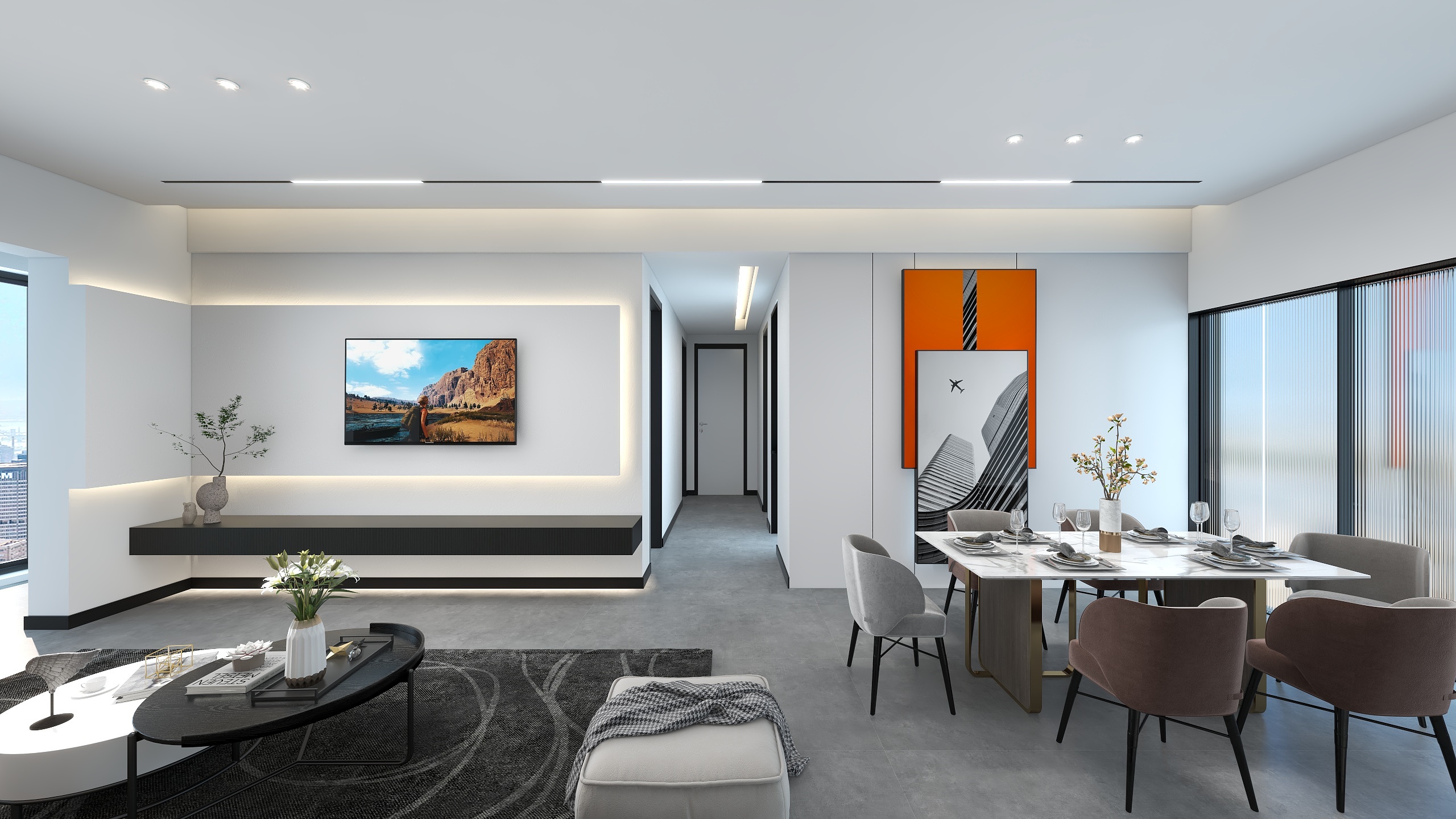 夏蝉知秋-现代简约乐府-装修设计方案