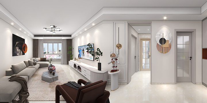 潘勇-森鑫华府中户--Z.dwg-装修设计方案