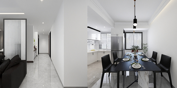 宸艺装饰龙-142涟江华庭-装修设计方案