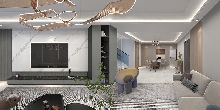 尚美空间艺术设计-泰和御园4-3-801-装修设计方案