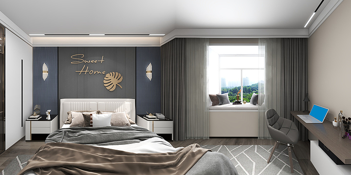 马钰6994-144平方现代轻奢三居-装修设计方案