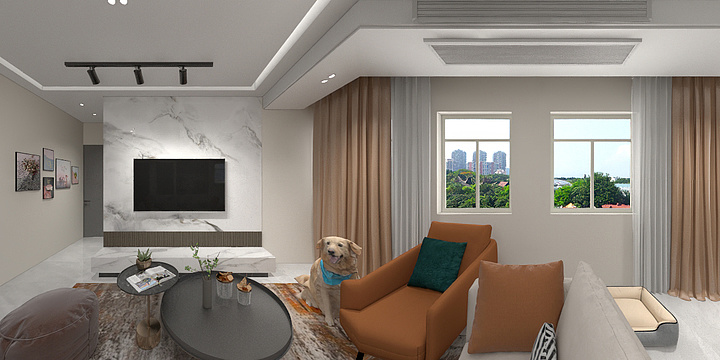 吴佳憬-瑞和园89.50㎡B户型3室2厅1卫-装修设计方案