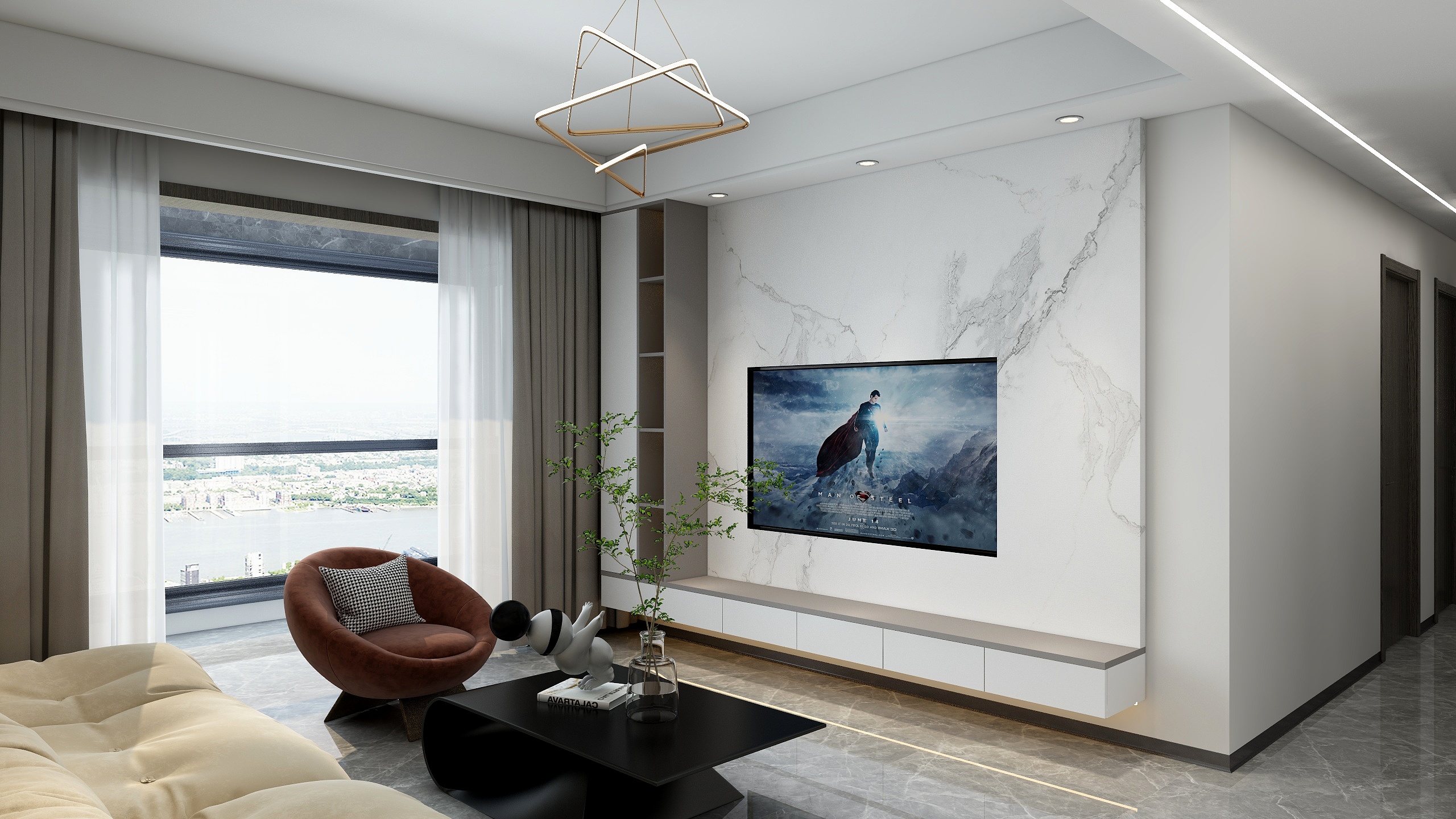 塵丿-蓝光钰泷府C+户型-副本-装修设计方案