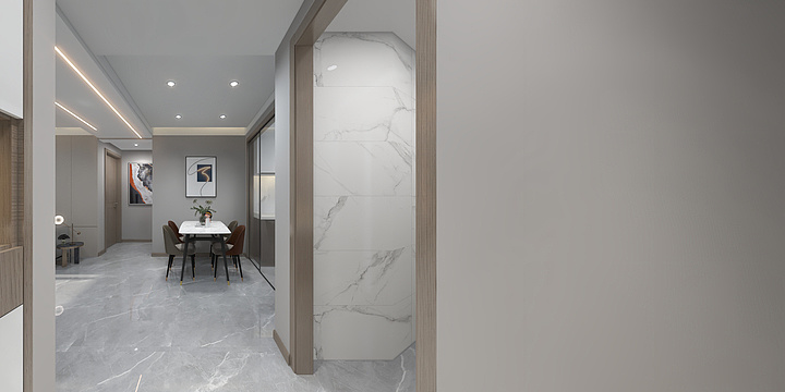 阿海视觉表现-龙湖金湾天钜现代简约-装修设计方案