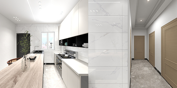 株洲名图建筑装饰-德信海德公园83.00㎡A2’3室2厅1卫1厨-装修设计方案