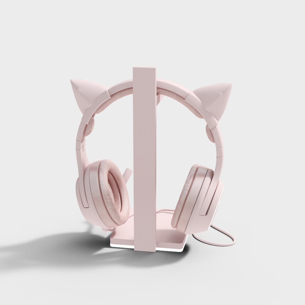 猫耳朵耳机3D模型