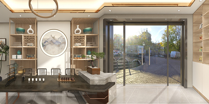 小楊搞设计-茶室-装修设计方案