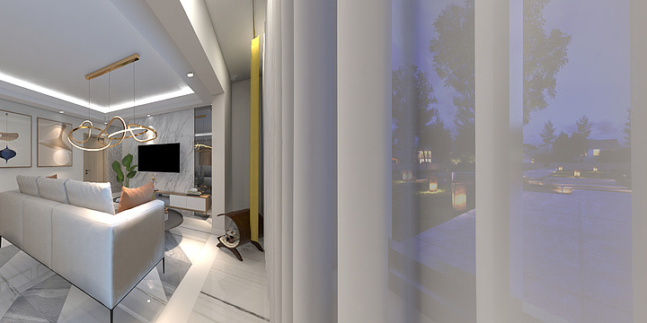 风中轮廓-瑞和园89.50㎡B户型3室2厅1卫-装修设计方案