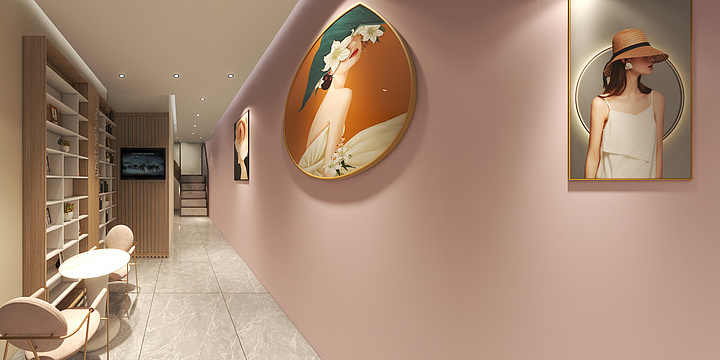 名典木饰面蜂窝板-美容院-装修设计方案