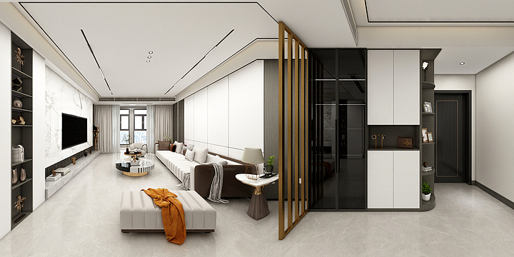 韓旭Design-健康花园-无主灯-装修设计方案