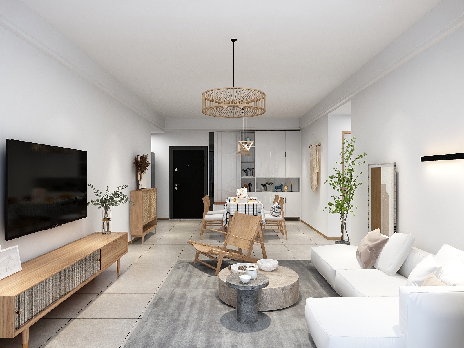 张文龙PVqz-鹿邑-玉清小镇-极简北欧110平装修效果图