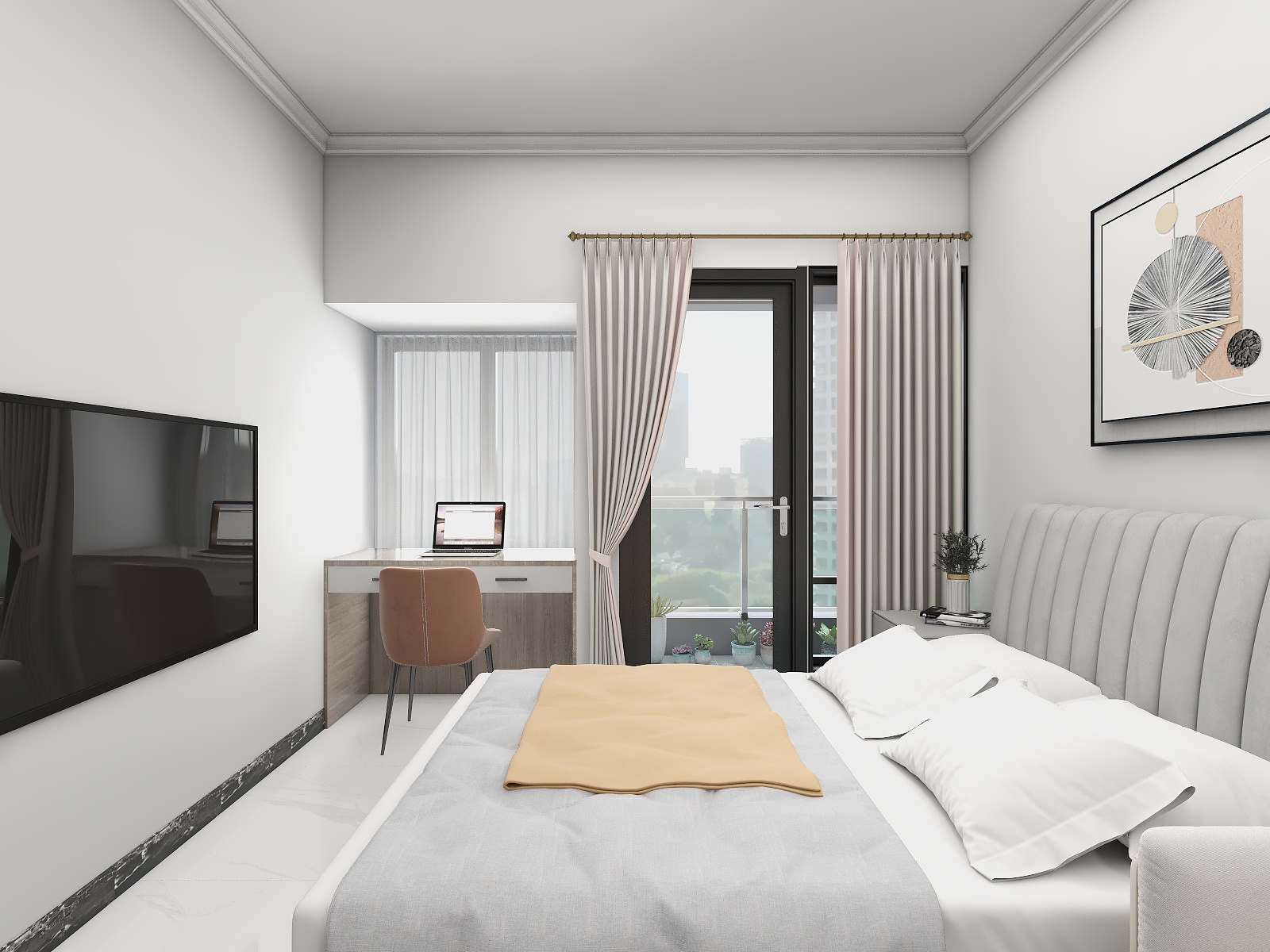 设计师李广瑶-万科天誉40平方-装修设计方案