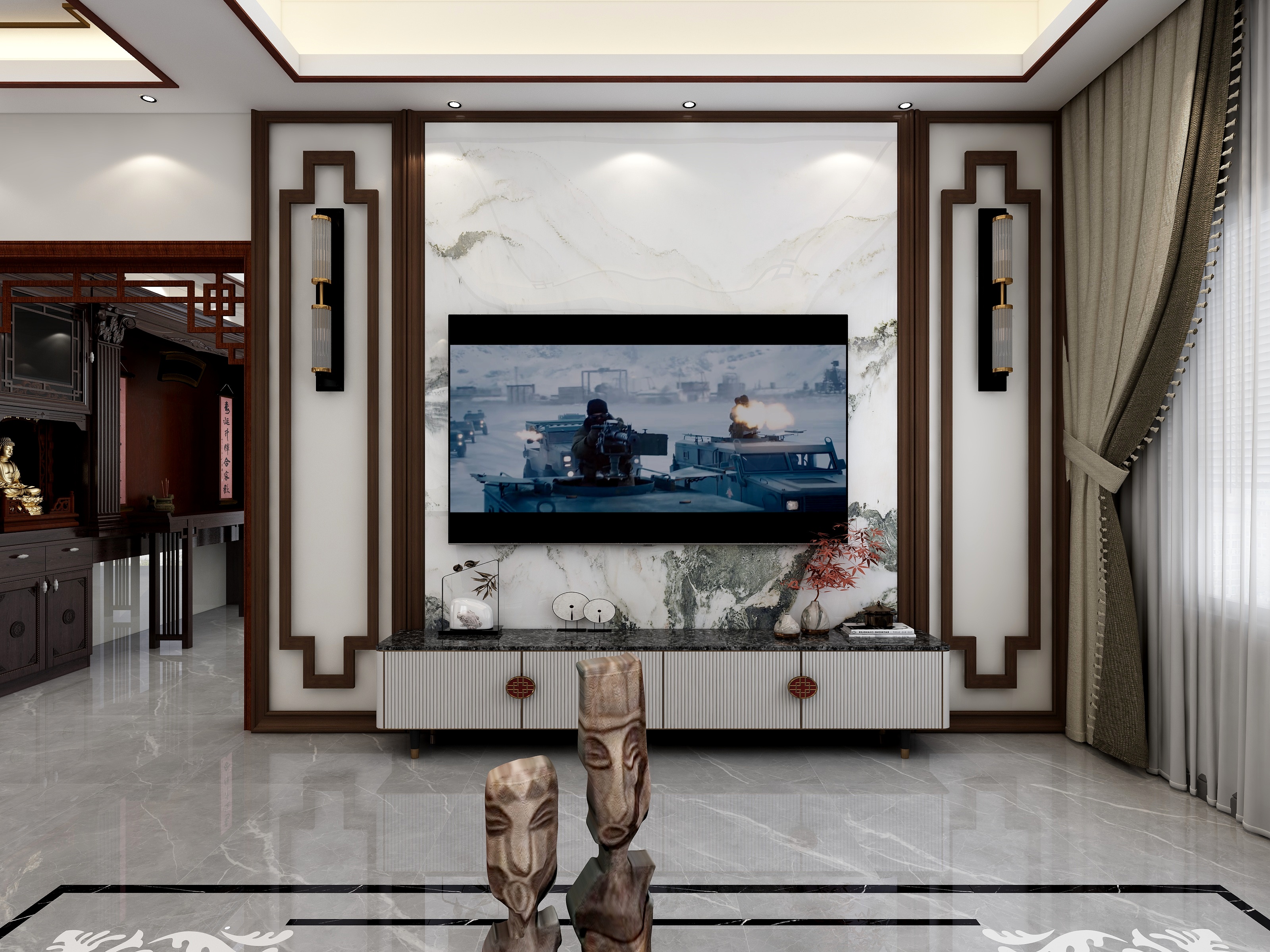 设计师yjSs-中式装修效果图