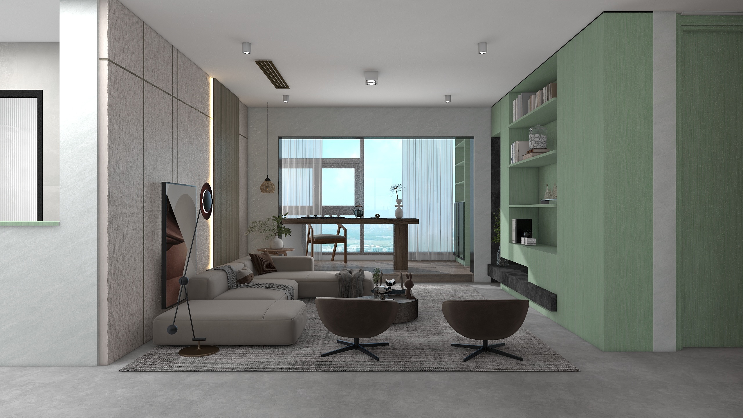 叁多个人设计-后现代风-北大珑廷-装修设计方案