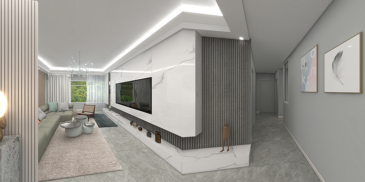 资阳蒙娜丽莎瓷砖-喜悦长岛12-2-701王君雅居-装修设计方案