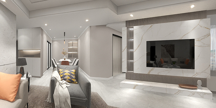 致远L-东方银座4-1-501.dwg-简约-装修设计方案