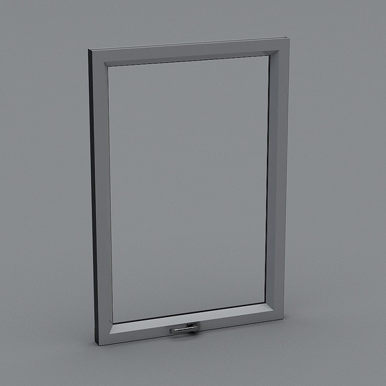 Black Extrapolated Window 3D Model for Unique Designs