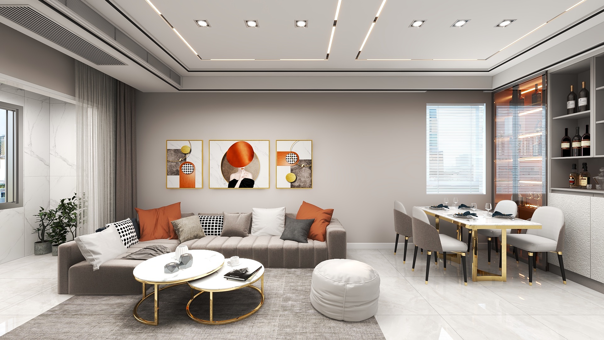 初作设计工作室赵善良-132m²现代简约全案设计-江南印象-装修设计方案