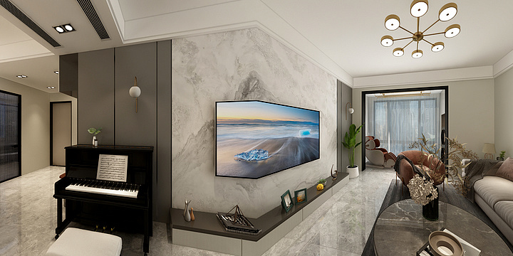 杨洋EZbZ-舒适三居室-装修设计方案