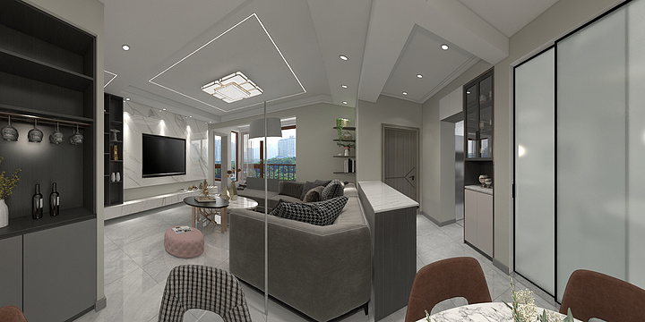 凡雅装饰设计工作室-怡海蓝天A-2-装修设计方案