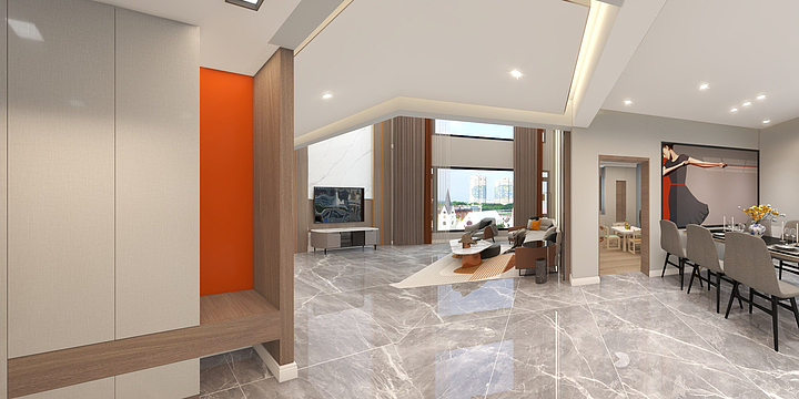 D抖音HM-2层别墅户型-装修设计方案