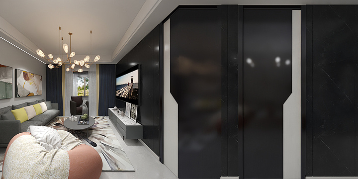 别嗑瓜子啦-高新首府效果图(1).dwg-装修设计方案